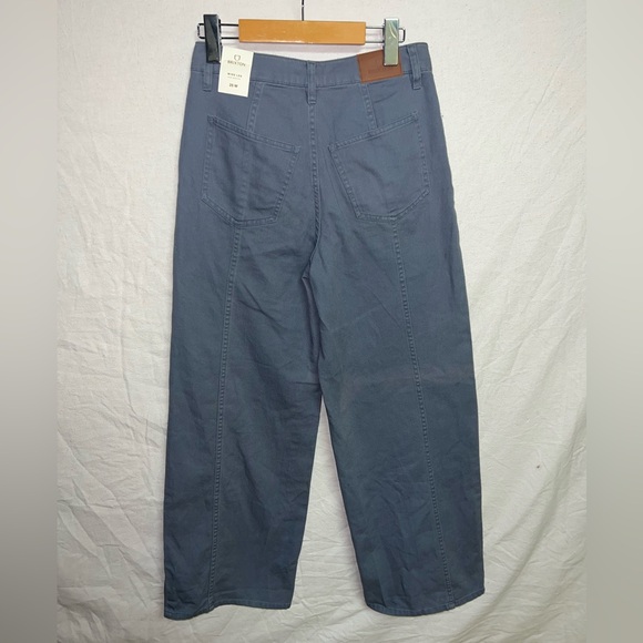 Brixton Providence Wide Leg Pants High Waisted Blue Size 25W - Picture 4 of 6